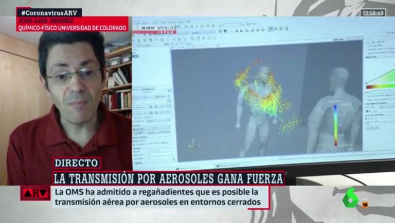 Los expertos advierten: «Cerca del 75% de los contagios de coronavirus se estarían produciendo por aerosoles»