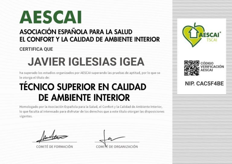 TITULADO TSCAI. NIP: CAC5F4BE