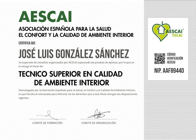 TITULADO TSCAI. NIP: AAF8944D
