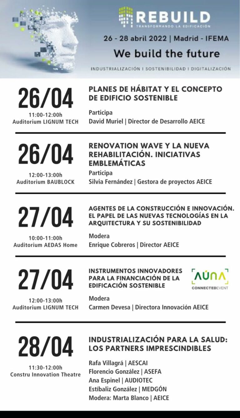 ¡Ven a vernos en Rebuild 2022!
