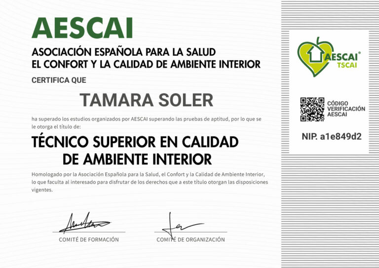 TITULADO TSCAI. NIP: a1e849d2